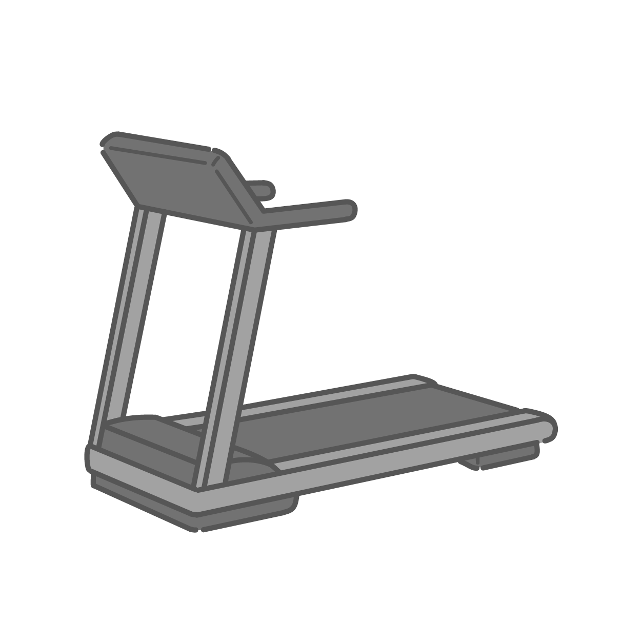 トレッドミル（ランニングマシン）のイラスト